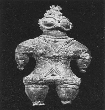 Глиняная фигура периода Дзёмон