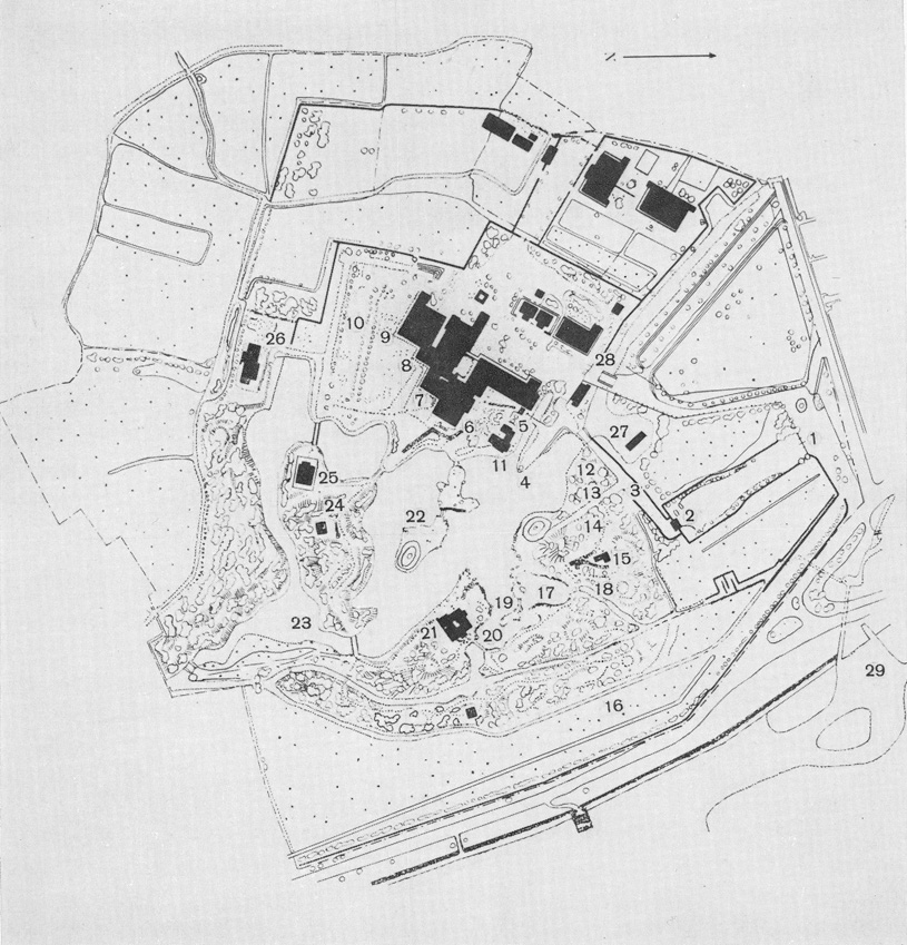 Генеральный план дворца Кацура