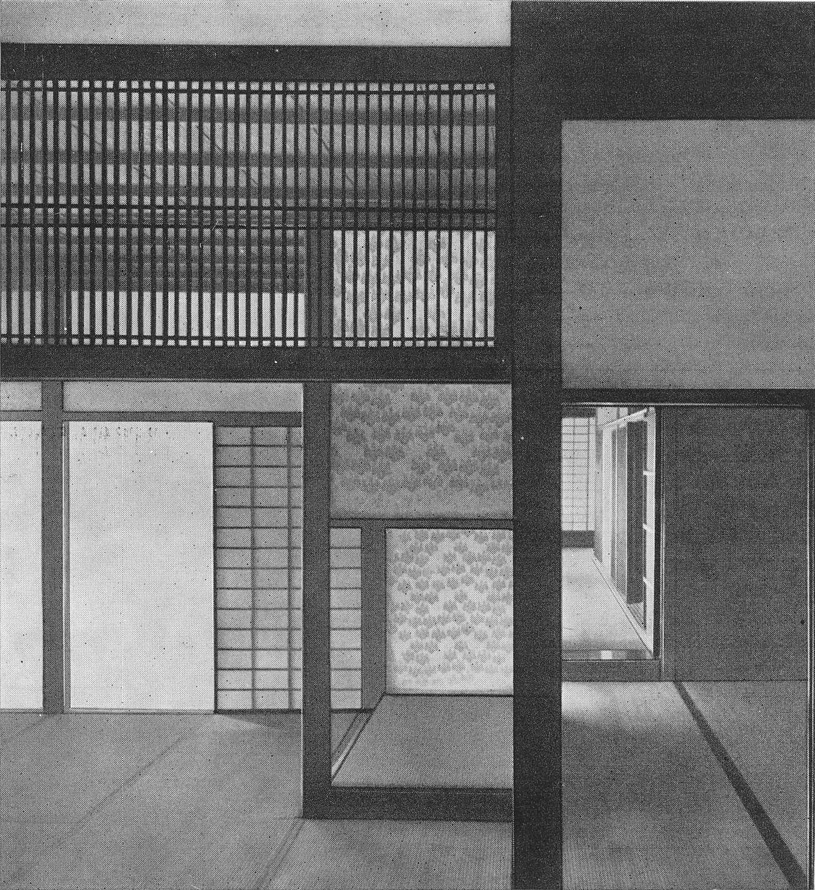 Кацура. Вид на средний сёин из первой комнаты старого сёина