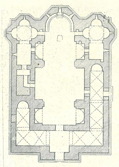 25. Квэла-Цминда (Вачнадзиани). (VIII—IX века). План
