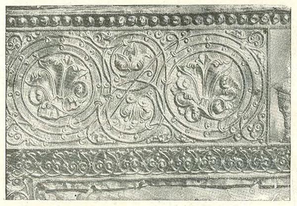 66. Анчихатская икона. Деталь обрамления работы Бека Опизари (XII век)