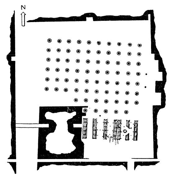 Паталипутра. Дворец, III в. до н. э. План