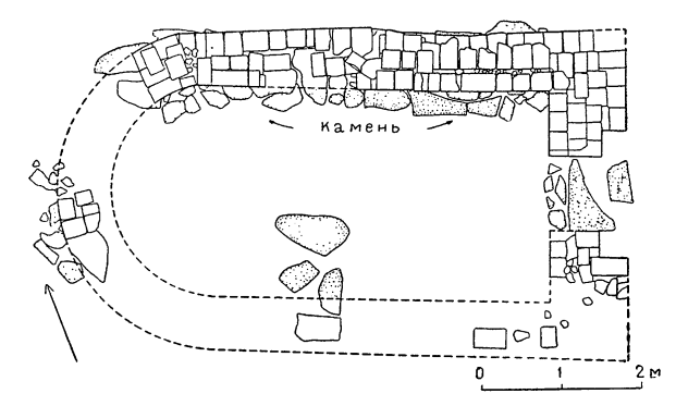 Брахмагири (штат Майсур). Чайтья, III в. до н. э. План