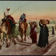 Каир, крестьяне возвращающиеся с полей