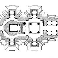 55. Кхаджурахо. Храм Кандарья-Махадева. План (около 1000 г. н. э.)