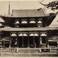 10. Тюмон (средние ворота) храма Хориудзи близ Нара. VII в.