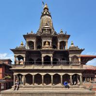 Непал, Лалитпур (Патан), парадная дворцовая площадь (дюрбар), Храм Кришны Мандир, XIII в.