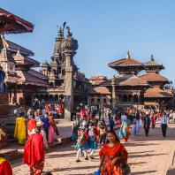 Непал, Лалитпур (Патан), парадная дворцовая площадь (дюрбар)