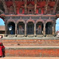 Непал, Лалитпур (Патан), парадная дворцовая площадь (дюрбар), Храм Vishwanath, 1627 г.