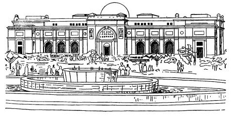 Каир. Здание Египетского музея, 1902 г. М. Дурньон