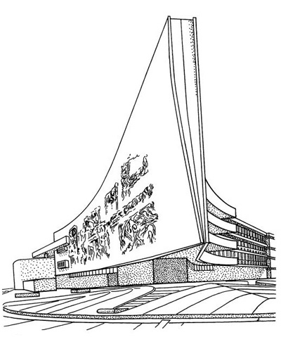 Претория. Административное здание. 1968—1969 гг. Арх. Б. Сэндрок