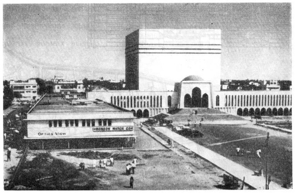 Дакка. Торговый центр и мечеть Баит-уль-Муккарам, начало 60-х годов
