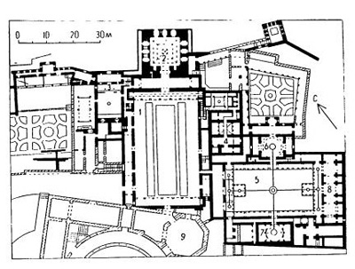 Гранада. Альгамбра, XIII—XIV вв. План
