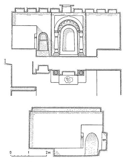 Древний Пенджикент. Домашняя капелла с алтарем. Реконструкция