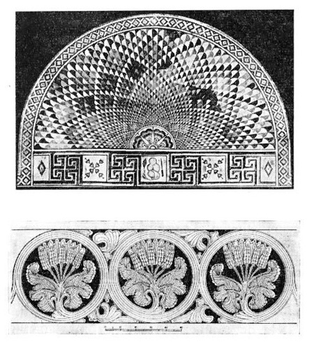 Хирбат ал-Мафджар, VIII в. Детали: стуковый орнамент