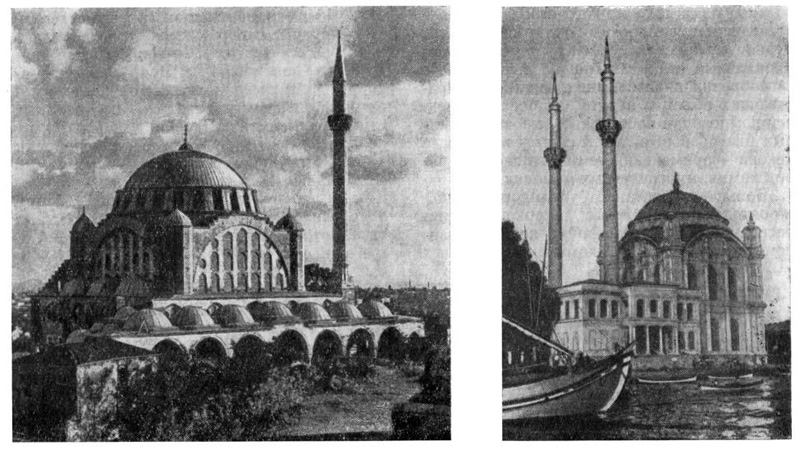 Стамбул. Мечети: Михримах, XIX в. Общий вид; Ортакой, 1853 г. Общий вид