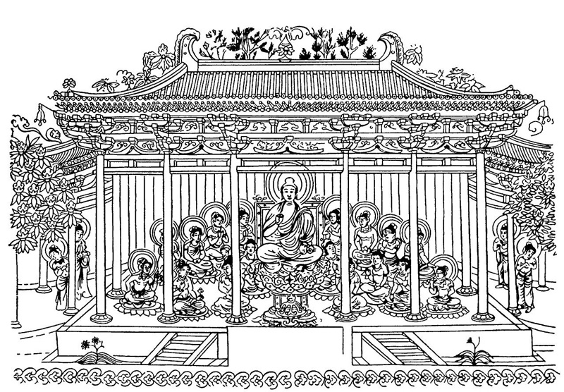 16. Сиань. Пагода Даяньта. Изображение павильона, VII—VIII вв.