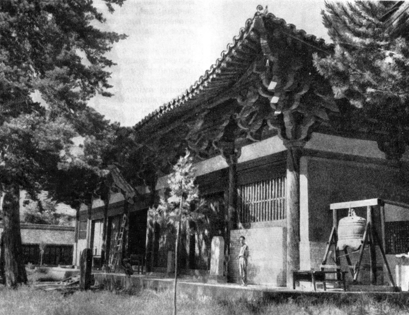 17. Провинция Шаньси. Монастырь Фогуансы. Павильон Дадянь, 857 г. Общий вид