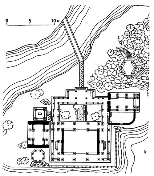 148. Чэндэ. Загородный дворец Жэхэсингун. Павильон Яньюйлоу: 3 — план