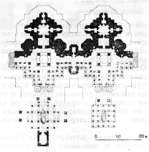 43. Халебид. Храм Хойсалешвара, XII в. План храма