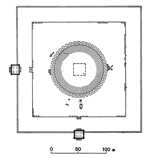 9. Анурадхапура. Дагоба, IV—VII вв. План