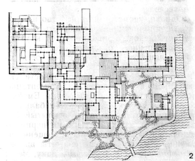 46. Киото. Загородный дворец Кацура, XVII в. 2 — генеральный план