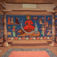 реконструкция парадного зала дворца в Древнем Пенджикенте