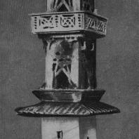 Рис. 5. Глиняная модель трехэтажной военной башни. Эпоха Хань