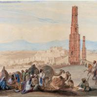 Башня Масуда III в. Газни, Афганистан. 1089—1115 гг. Рисунок 1839 г.