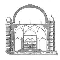 70. Биджапур. Могила Мухаммеда Адиль-шаха. Разрез