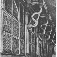 74. Фатехпур-Сикри. Большая пятничная мечеть. Могила Селима Чишти. Деталь (1571 г. н. э.).