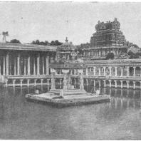 102. Шрирангам. Храм Вишну. Колоннада и пруд Золотых лотосов (XVII в. н. э.)