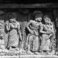 Фрагмент рельефа чанди Панатаран. XIII-XIV вв.