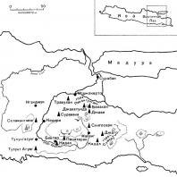 Карта Восточной Явы