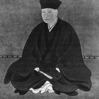 Хасэгава Тохаку. Портрет Сэн-но Рикю. Деталь свитка. 1595. Коллекция Омотэ-сэнкэ, Киото