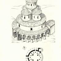 Храм в селе Лекит, VI в. Гахский район, Азербайджан
