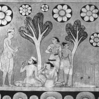 76. Роспись храма в Медавале. Фрагмент