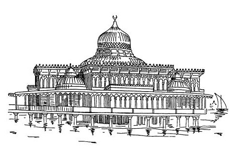 Каир. Дворец на берегу Нила, 1856 г. Манчестерская фирма «Шарп, Стюарт и К°»