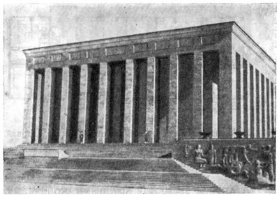 Анкара. Мавзолей Кемаля Ататюрка, 1953 г. Архитекторы Эмин Онат и Орхан Арды