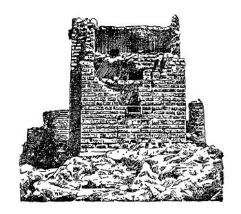 Аназарба, XII—XIII вв. Башни крепости