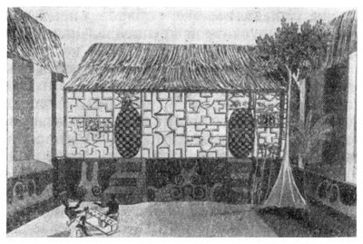 Кумаси. Гана. Дворец ашанти. С рисунка 1-й четверти XIX в.