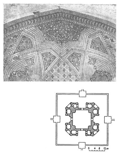 Мешхед. Мавзолей Ходжа Раби, XVII в. План, ниша фасада