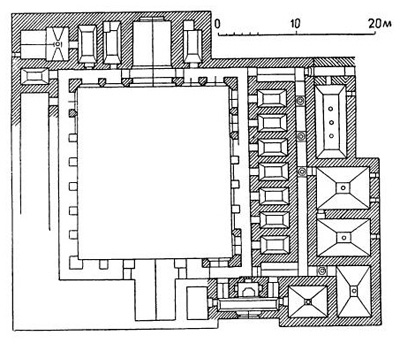 Багдад. Дворец Аббасидов, XII в. План