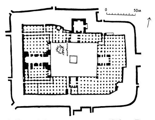 Герат. Соборная мечеть, начало XIII в. План