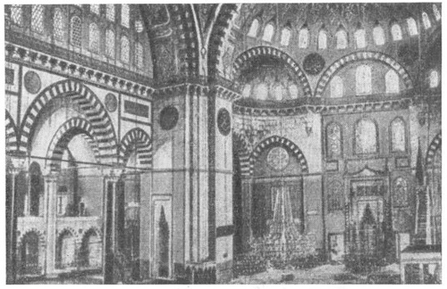 Стамбул. Мечеть Сулеймание, 1550—1557 гг., архитектор Коджа Синан. Интерьер
