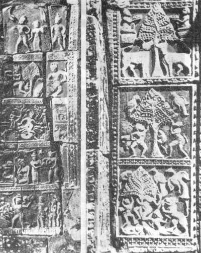 21. Яшодхарапура. Баппон, 1050—1066 гг. Фрагмент скульптурного убранства двери