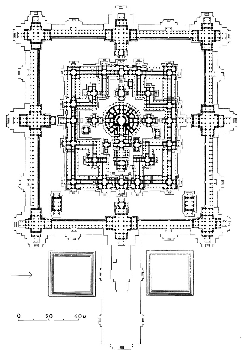 35. Ангкор Том. Байон, XIII в. План