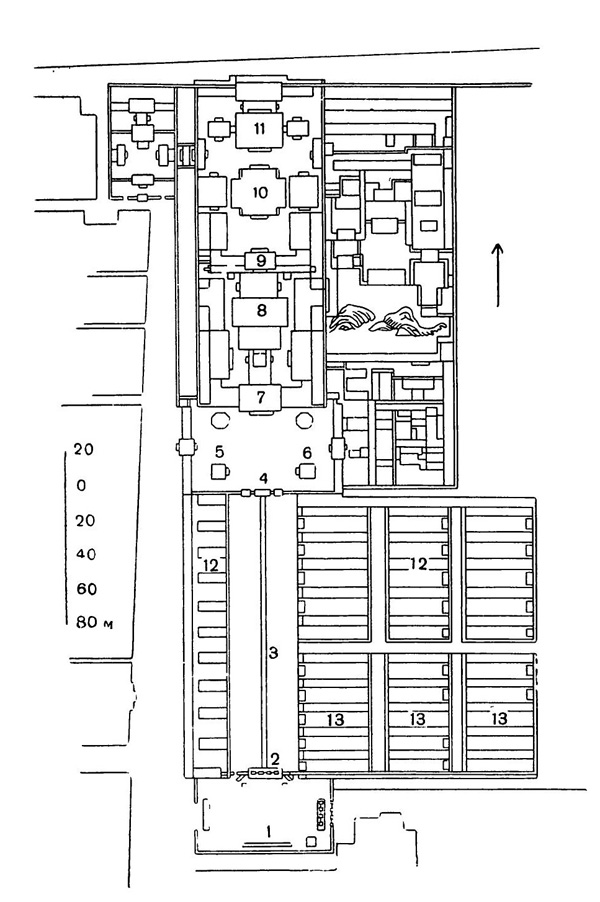 125. Пекин. Храм Юнхэгун, 1723—1744 гг. План