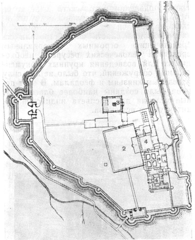 83. Агра. Крепость Лал Кила (Красный форт), 1564—1570 гг. План