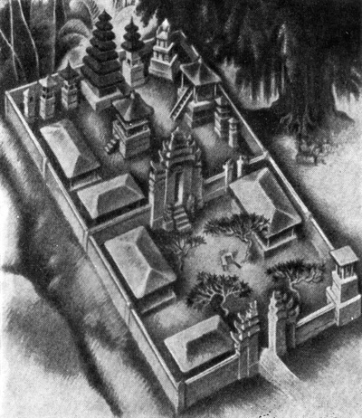 21. Балийский храм. Макет